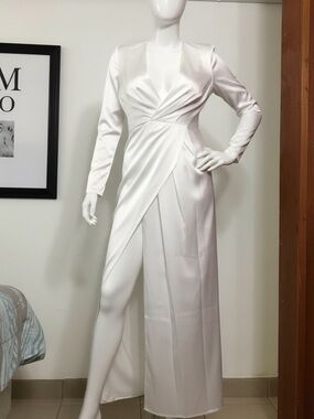 crochet detail maxi dress Women's Cream Crochet Maxi Dress